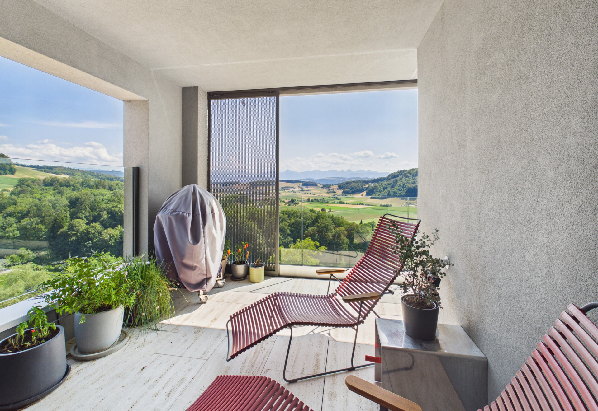 Penthouse-Wohnung mit eindrucksvoller Alpenkulisse
